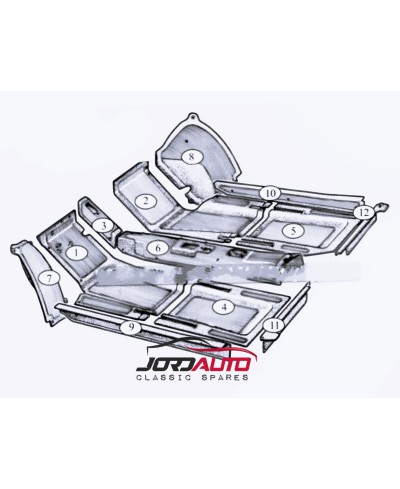 Gomas interiores Juego de 12 piezas originales SEAT 600