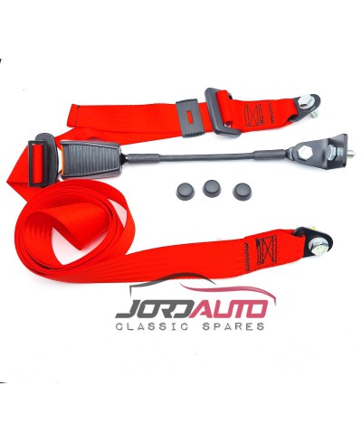 Cinturón de seguridad Rojo SEAT 600 de 3 puntos . Precio de 1 unidad